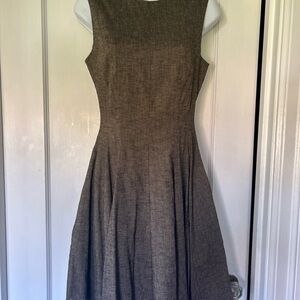 Theory Brown Midi Dress